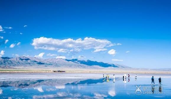  Dithering - Qinghai Chaka Salt Lake Sky Mirror